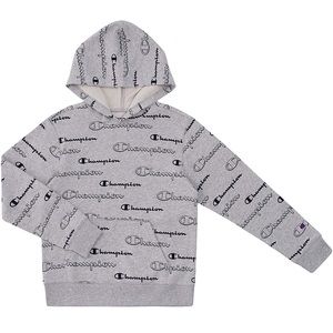 Champion, Gray, Boy hoodie with blue print